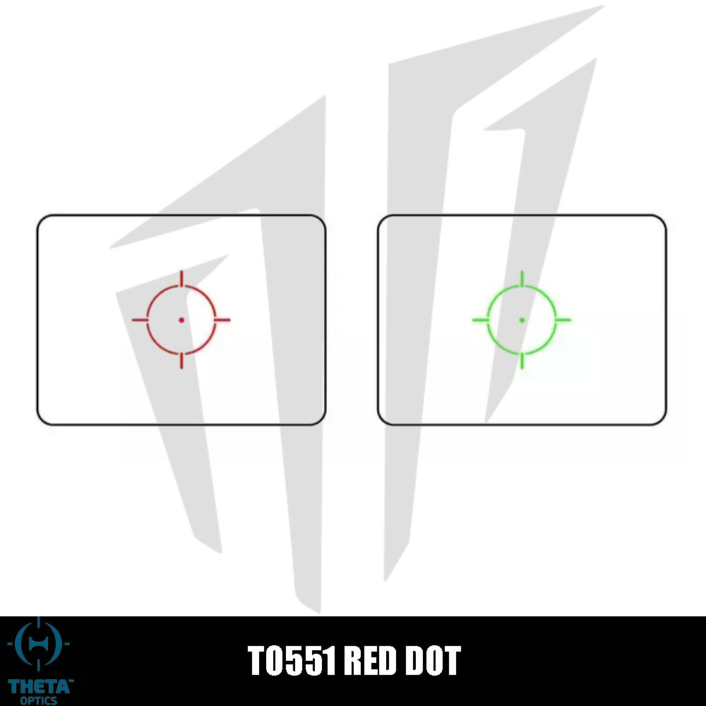 Theta Optics TO551 Red Dot - Tan Theta Optics TO551 Red Dot - Tan