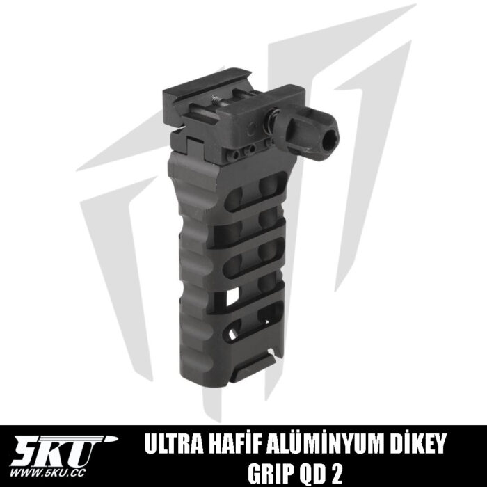 5KU Ultra Hafif Alüminyum Dikey Grip QD 2 - Siyah