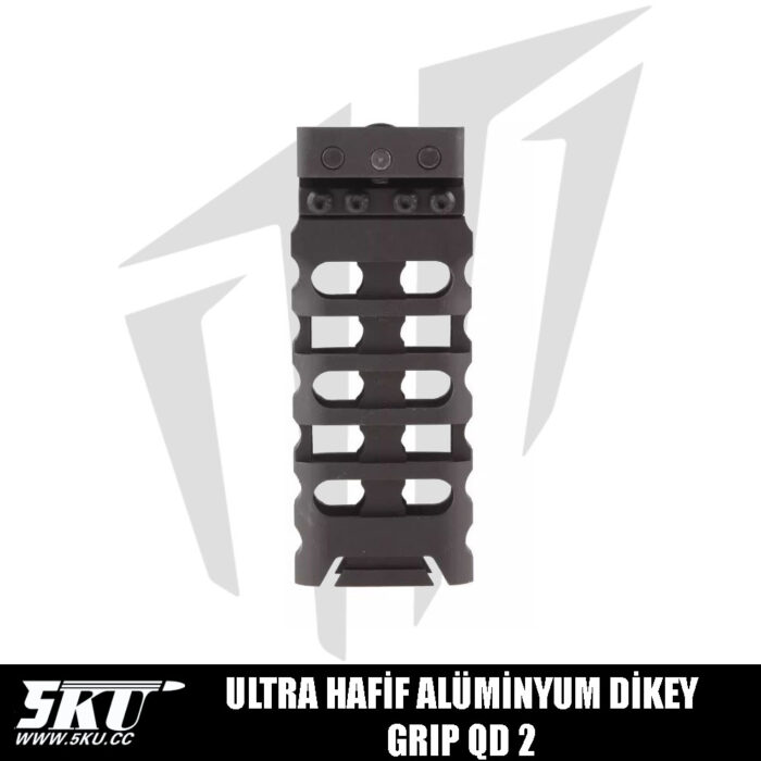 5KU Ultra Hafif Alüminyum Dikey Grip QD 2 - Siyah