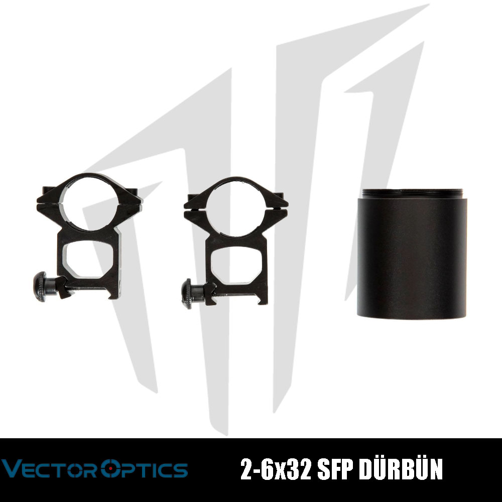 Vector Optics 2-6×32 SFP Dürbün – Siyah - Armorion.com