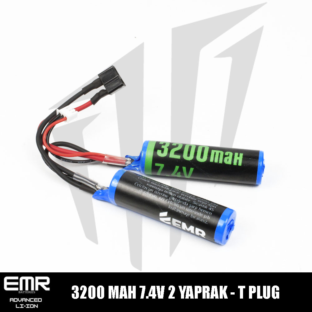 EMR 7.4V 3200 Mah 2 Yaprak-T Plug Lithium-Ion Pil