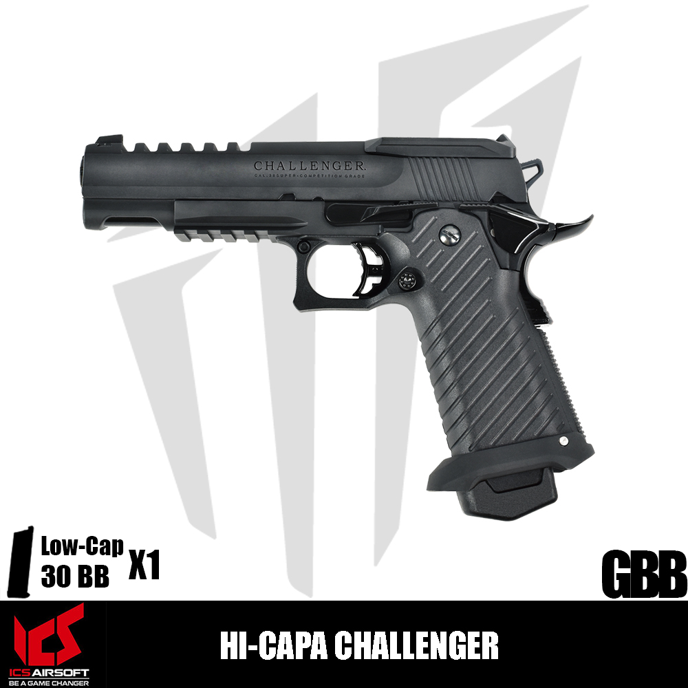 ICS Hi-Capa CHALLENGER Airsoft Tabanca - Siyah