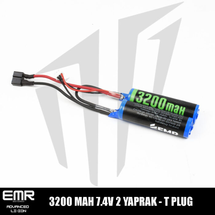 EMR 7.4V 3200 Mah 2 Yaprak-T Plug Lithium-Ion Pil