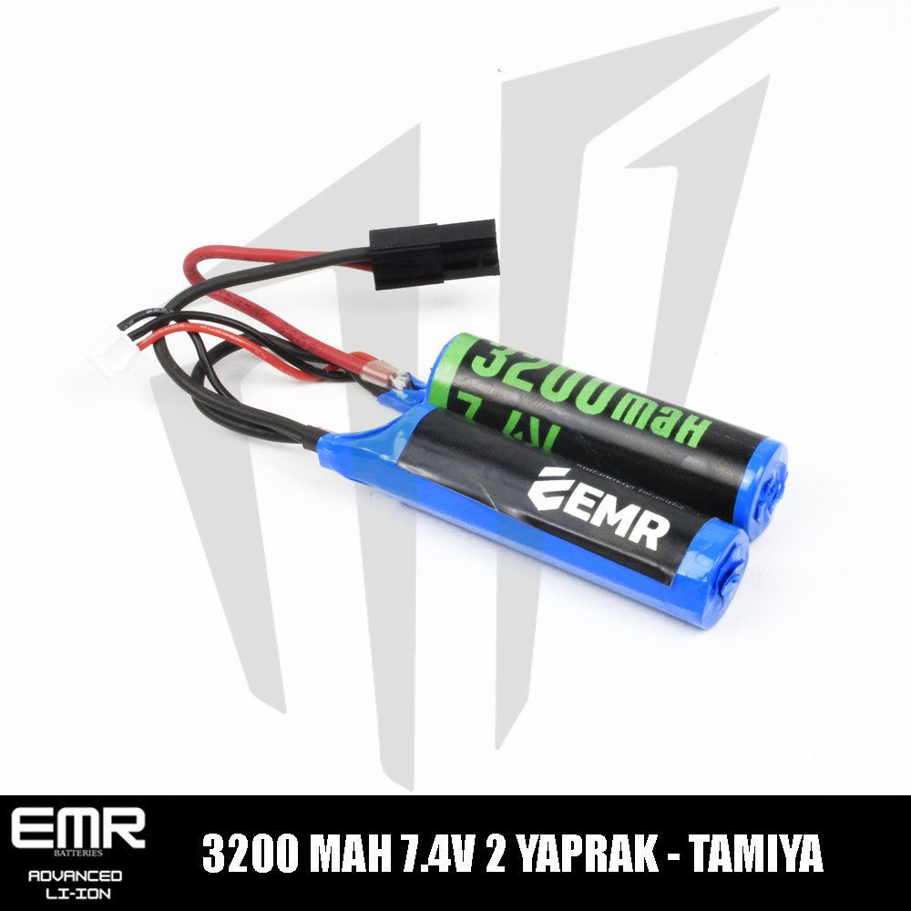 EMR 7.4V 3200 Mah 2 Yaprak-Tamiya Lithium-Ion Pil