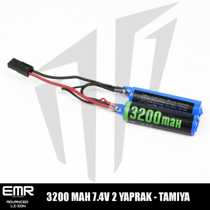 EMR 7.4V 3200 Mah 2 Yaprak-Tamiya Lithium-Ion Pil