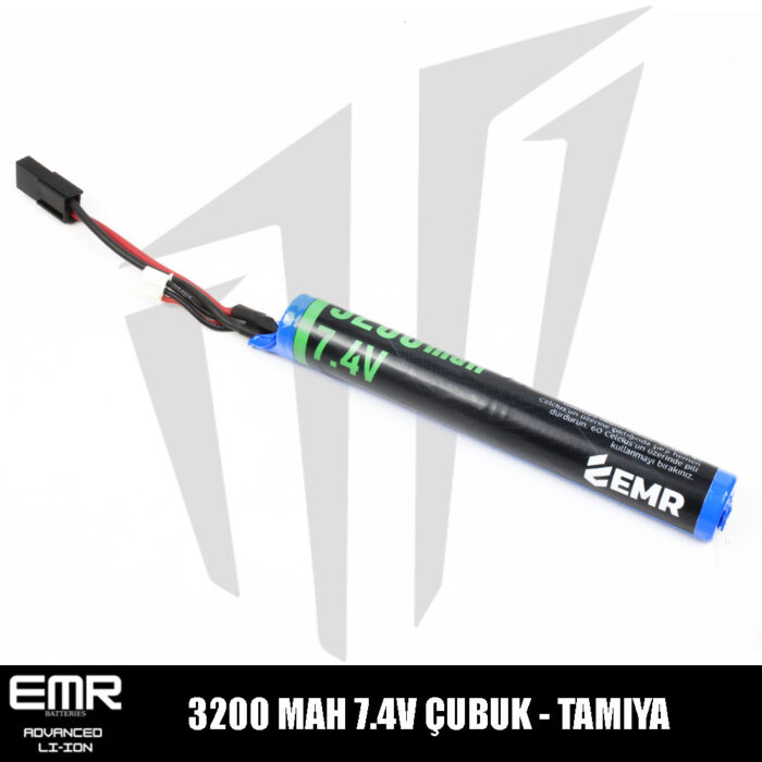 EMR 7.4V 3200 Mah Çubuk-Tamiya Lithium-Ion Pil