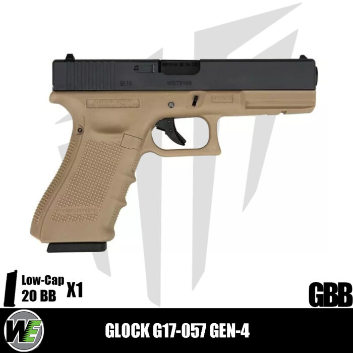 WE Glock G17-057 Gen-4 Airsoft Tabanca – Siyah
