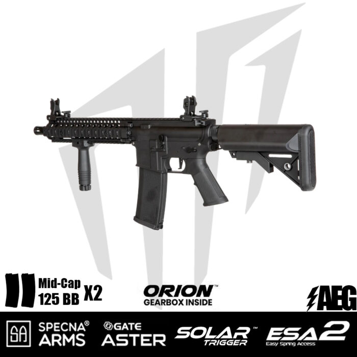 Specna Arms Daniel Defence® MK18 SA-E19 EDGE 2.0™GATE ASTER Airsoft Tüfeği – Siyah