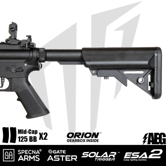 Specna Arms Daniel Defence® MK18 SA-E19 EDGE 2.0™GATE ASTER Airsoft Tüfeği – Siyah