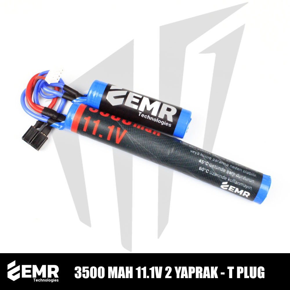 EMR 11.1V 3500 Mah 2 Yaprak – T Plug Lithium-Ion Pil