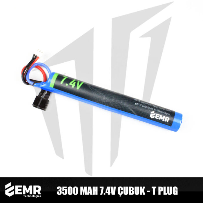 EMR 7.4V 3500 Mah Çubuk – T Plug Lithium-Ion Pil