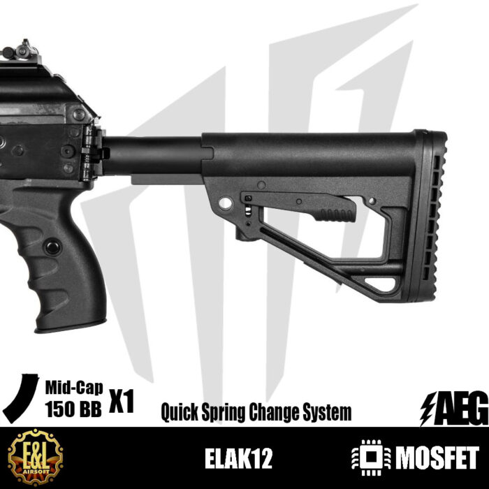 E&L ELAK12 Airsoft Tüfeği – Siyah - (DEFOLU)