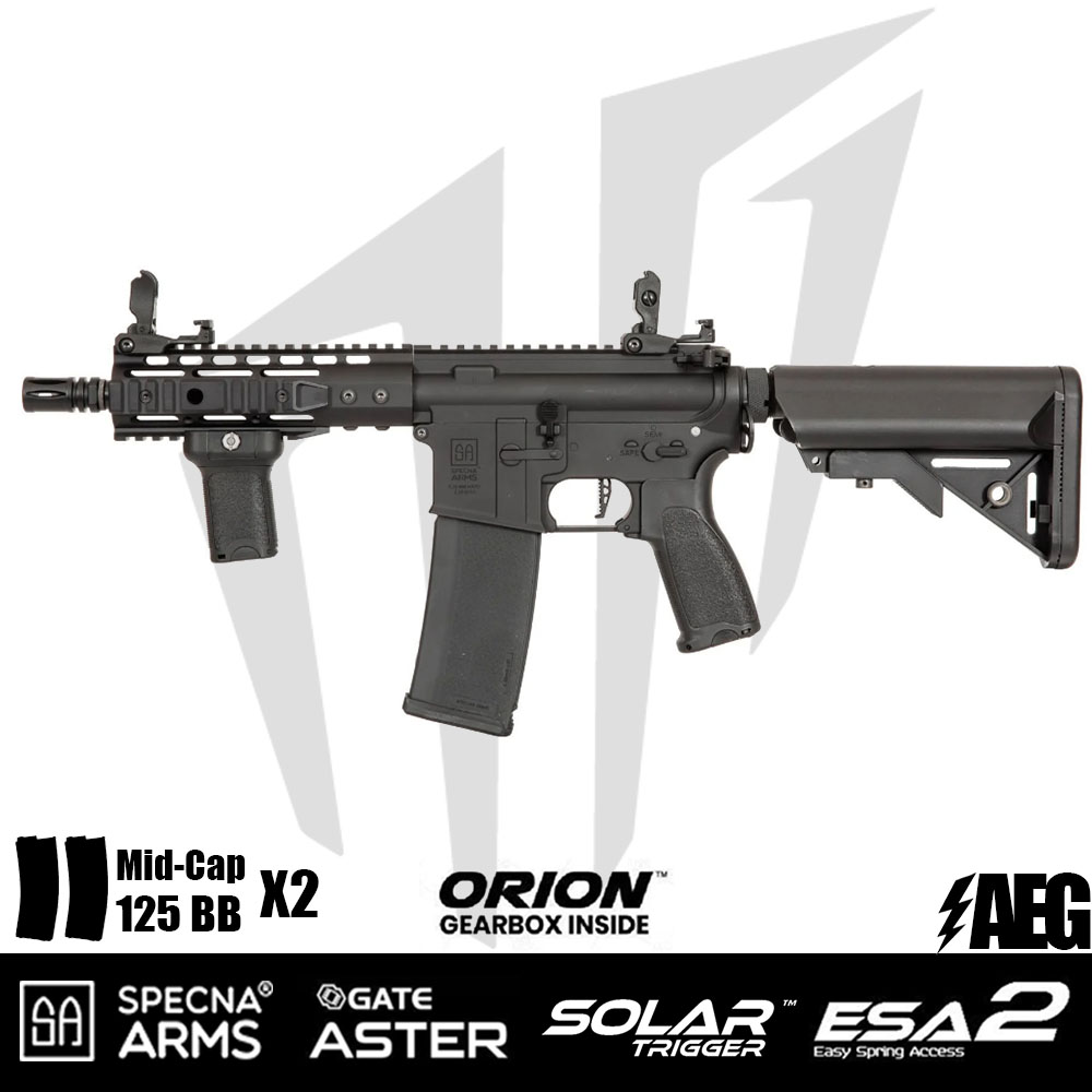 Specna Arms SA-E12 EDGE 2.0™GATE ASTER Airsoft Tüfeği – Siyah