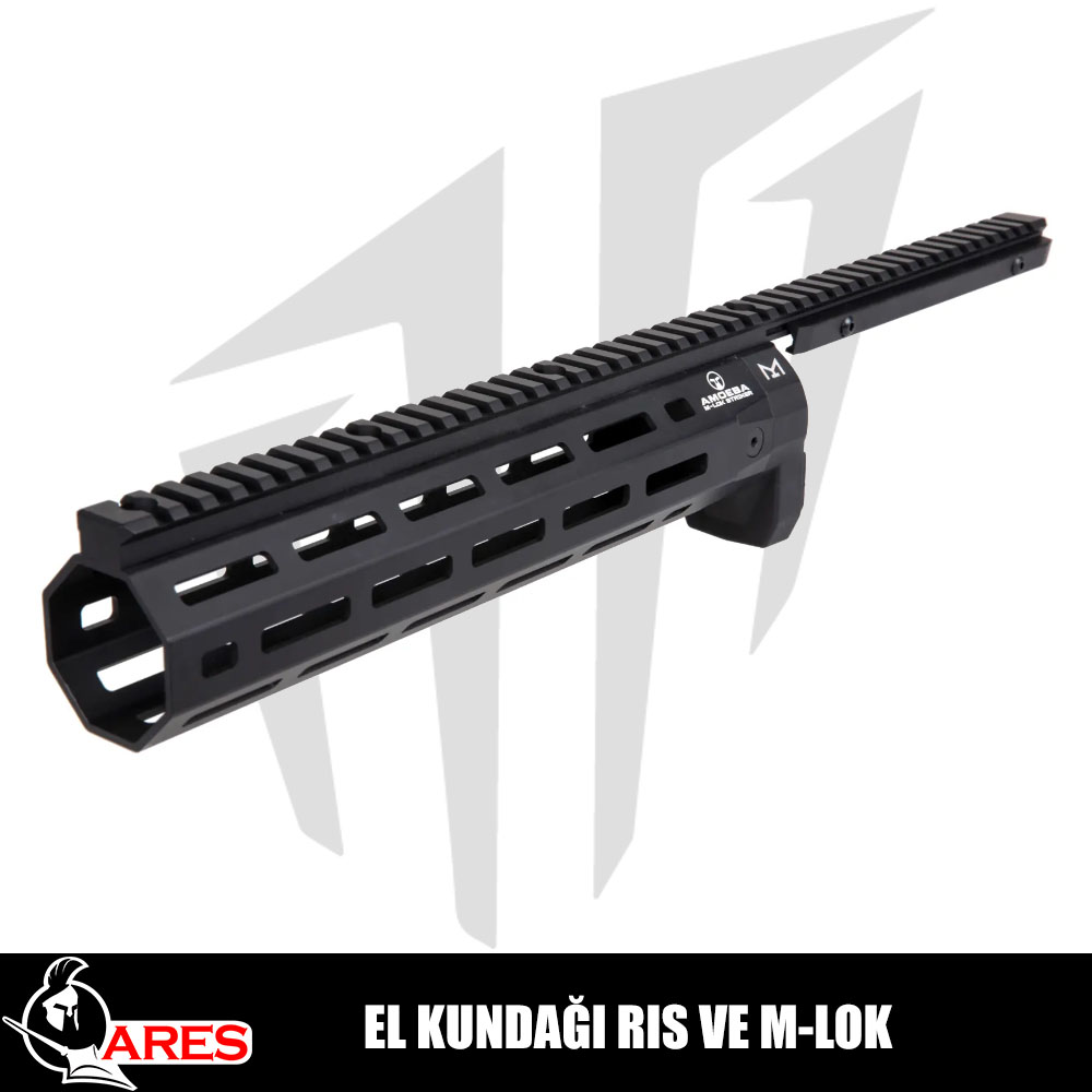 ARES Amoeba Striker Serisi Airsoft Tüfekleri İçin El Kundağı RIS Ve M-LOK - Siyah