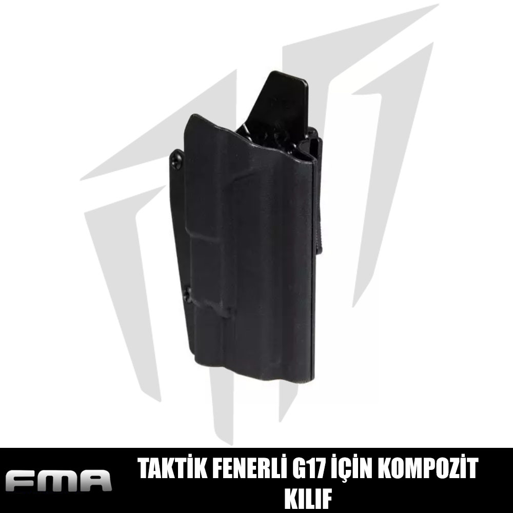 FMA Taktik Fenerli G17 Airsoft Tabancalar İçin Kompozit Kılıf - Siyah FMA Taktik Fenerli G17 Airsoft Tabancalar İçin Kompozit Kılıf - Siyah