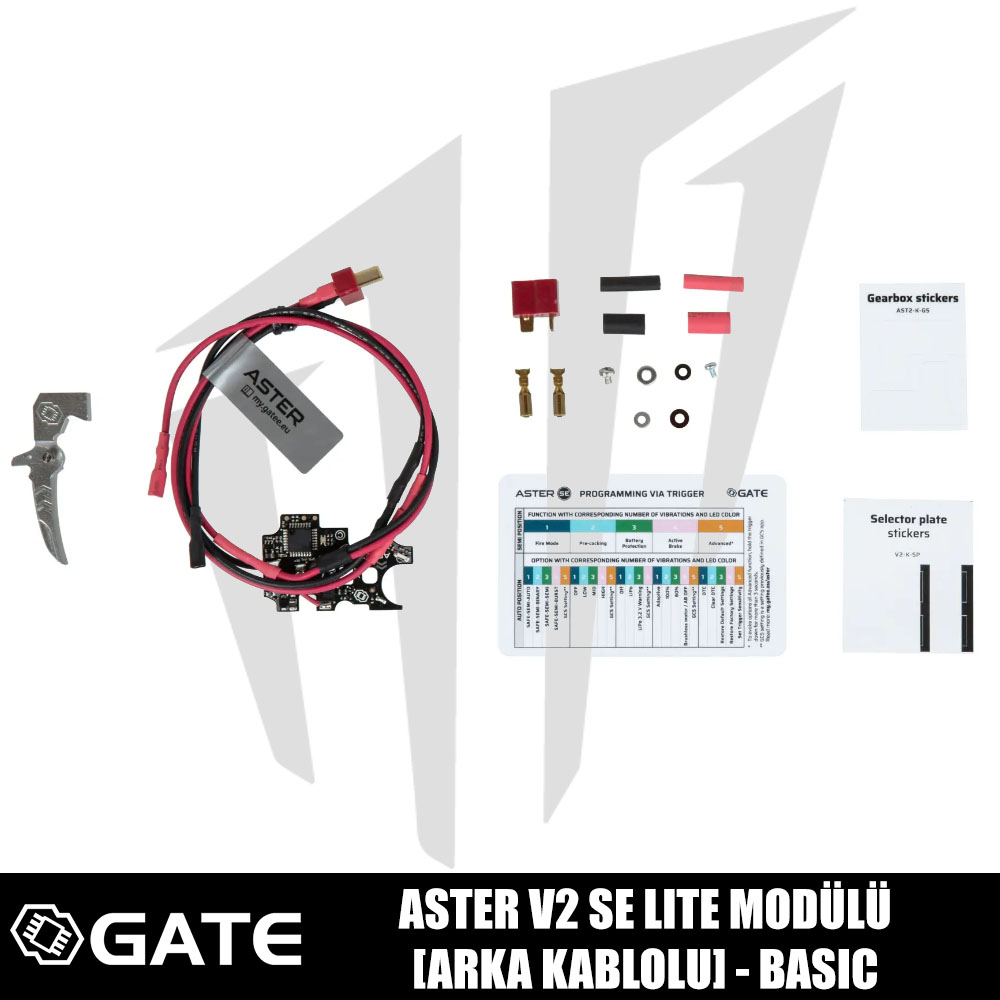 GATE ASTER V2 SE Lite Elektronik Tetikleyici (Arka Kablolu) GATE ASTER V2 SE Lite Elektronik Tetikleyici (Arka Kablolu)