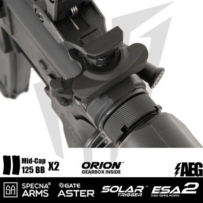 Specna Arms SA-E12 EDGE 2.0™GATE ASTER Airsoft Tüfeği – Siyah