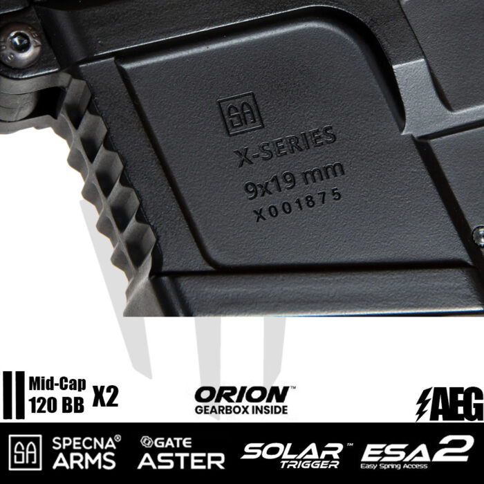 Specna Arms SA-X02 EDGE 2.0 GATE ASTER Airsoft Tüfeği – Siyah