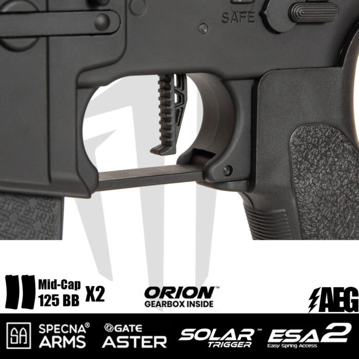 Specna Arms SA-E12 EDGE 2.0™GATE ASTER Airsoft Tüfeği – Siyah