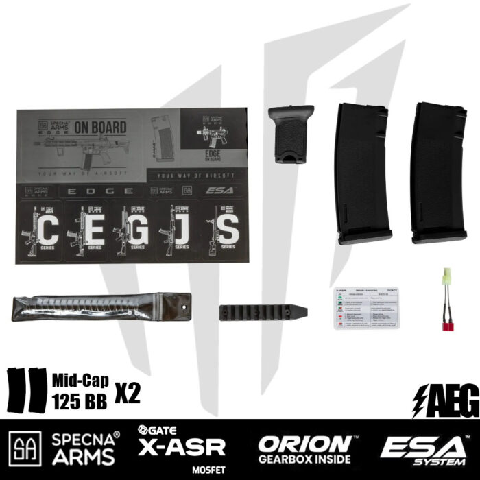 Specna Arms SA-E07-L EDGE™ Airsoft Tüfeği – Siyah