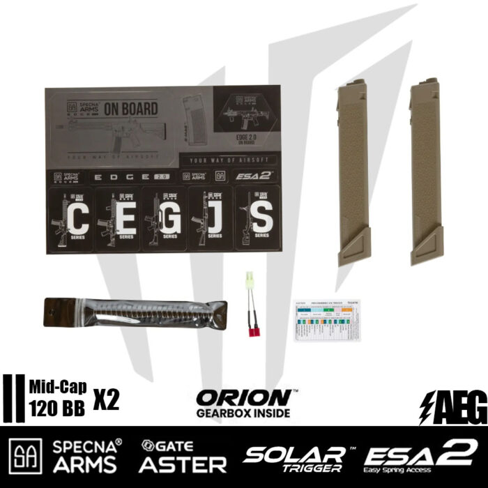 Specna Arms SA-X02 EDGE 2.0 GATE ASTER Airsoft Tüfeği – Siyah