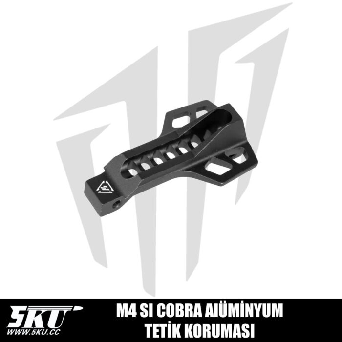 5KU M4 Airsoft Tüfekleri İçin SI Cobra Alüminyum Tetik Koruması - Siyah