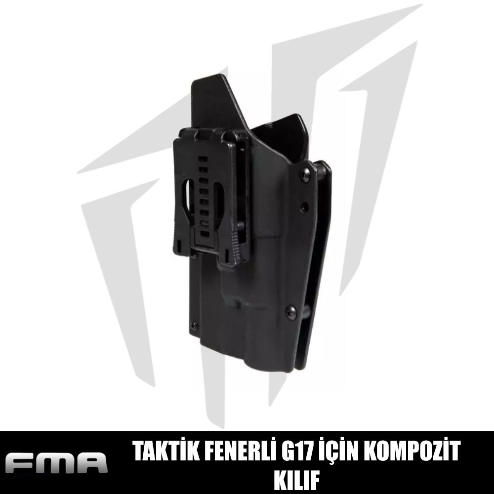 FMA Taktik Fenerli G17 Airsoft Tabancalar İçin Kompozit Kılıf - Siyah FMA Taktik Fenerli G17 Airsoft Tabancalar İçin Kompozit Kılıf - Siyah