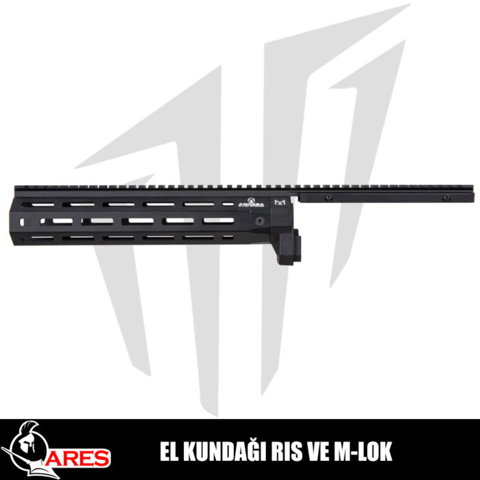 ARES Amoeba Striker Serisi Airsoft Tüfekleri İçin El Kundağı RIS Ve M-LOK - Siyah