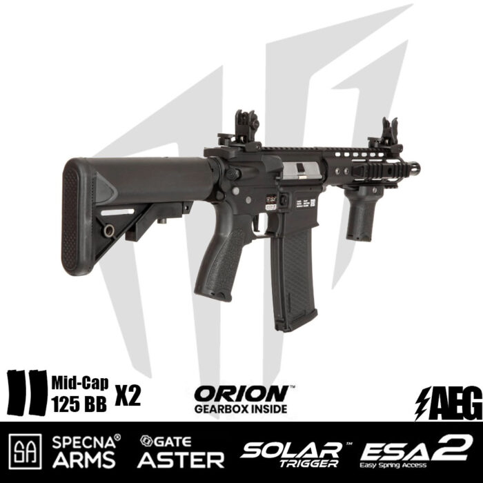 Specna Arms SA-E12 EDGE 2.0™GATE ASTER Airsoft Tüfeği – Siyah
