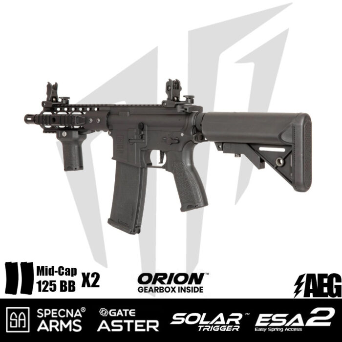 Specna Arms SA-E12 EDGE 2.0™GATE ASTER Airsoft Tüfeği – Siyah