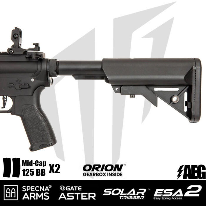 Specna Arms SA-E12 EDGE 2.0™GATE ASTER Airsoft Tüfeği – Siyah