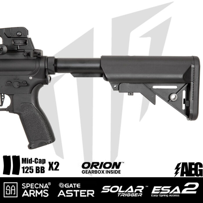 Specna Arms SA-E01 EDGE 2.0™GATE ASTER RRA Airsoft Tüfeği – Siyah