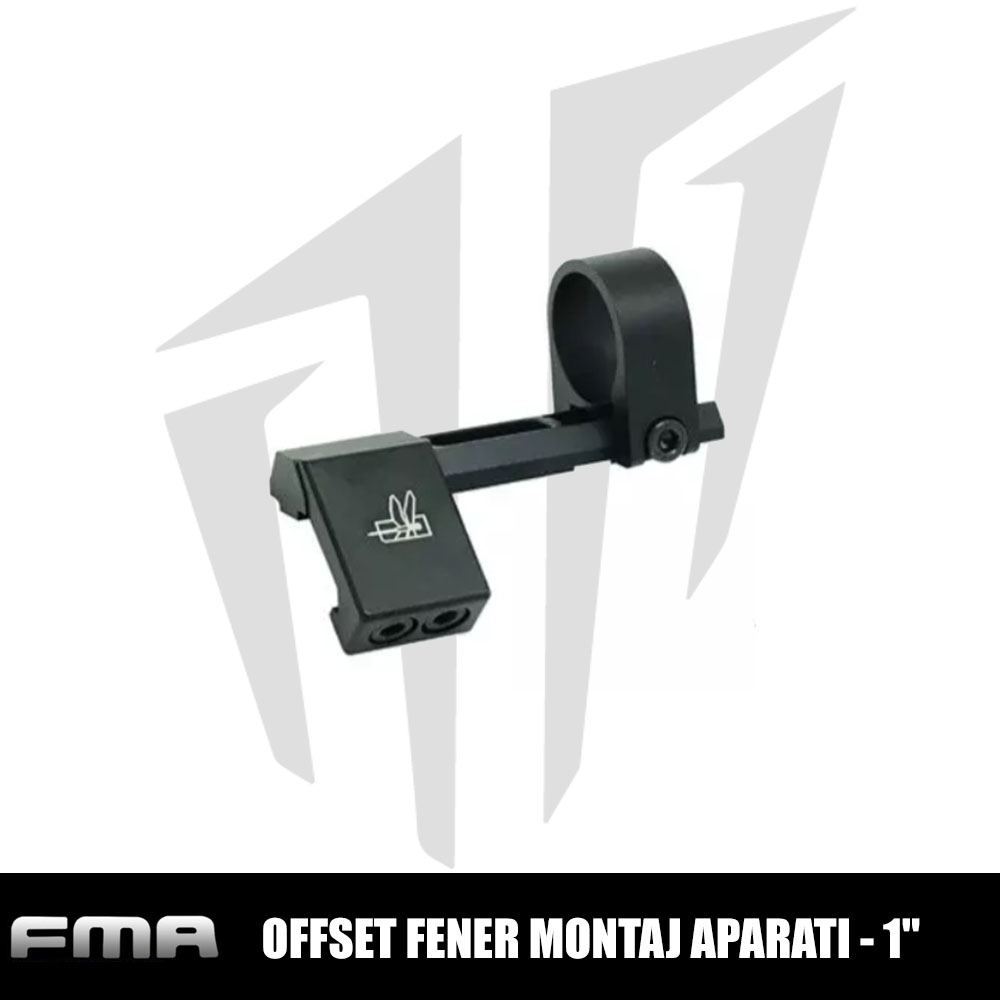 FMA Offset Fener Montaj Aparatı - 1'' - Siyah