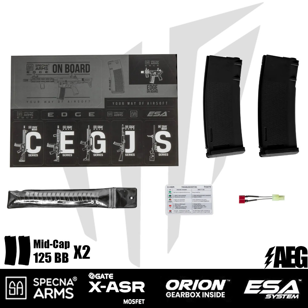 Specna Arms SA-E25 PDW EDGE™ Airsoft Tüfeği – Siyah Specna Arms SA-E25 PDW EDGE™ Airsoft Tüfeği – Siyah