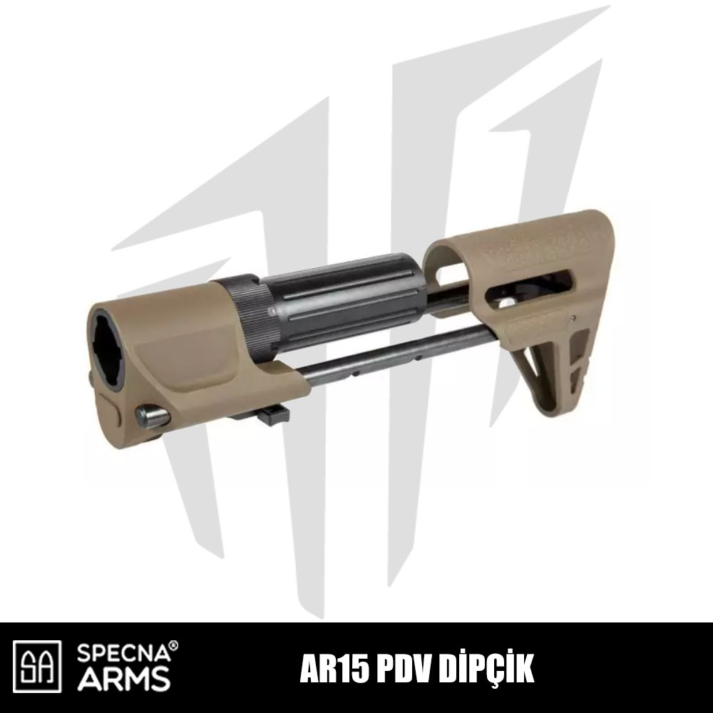 Specna Arms AR15 PDW Dipçik - Tan