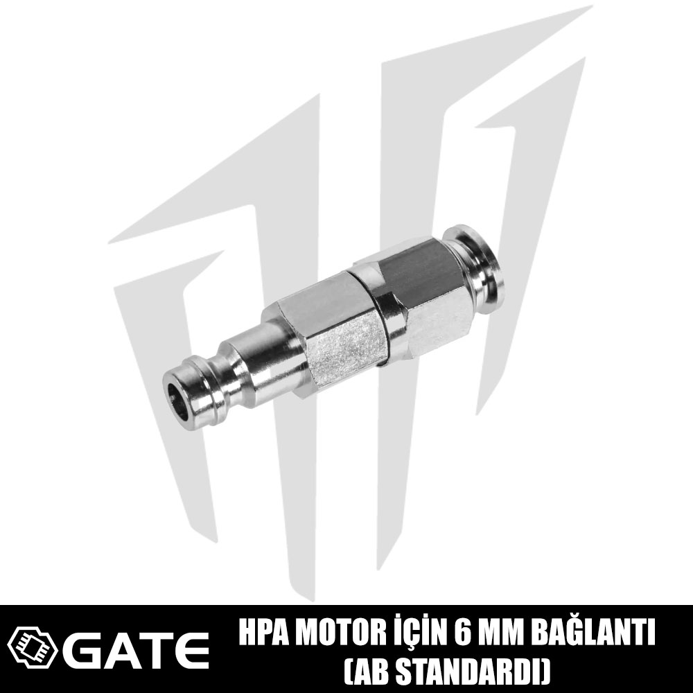 GATE HPA Motor İçin 6mm Bağlantı (AB Standardı)