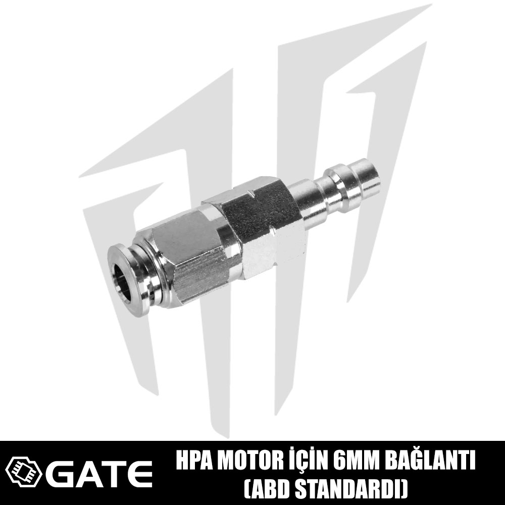 GATE HPA Motor İçin 6mm Bağlantı (ABD Standardı)