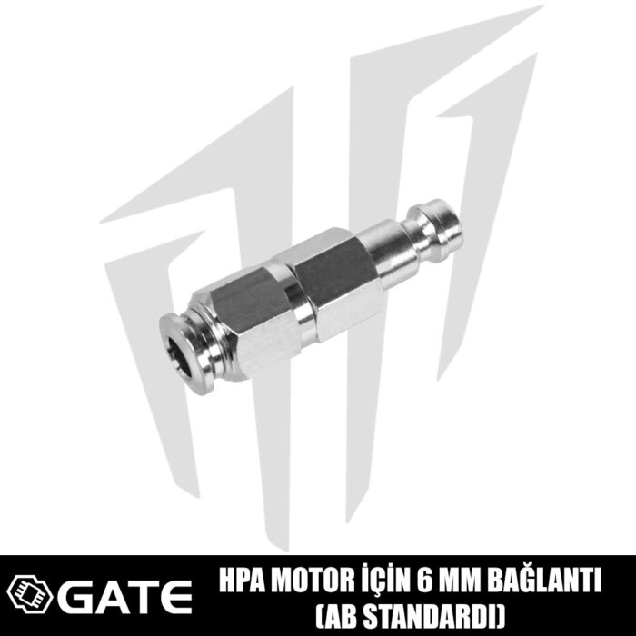 GATE HPA Motor İçin 6mm Bağlantı (AB Standardı)