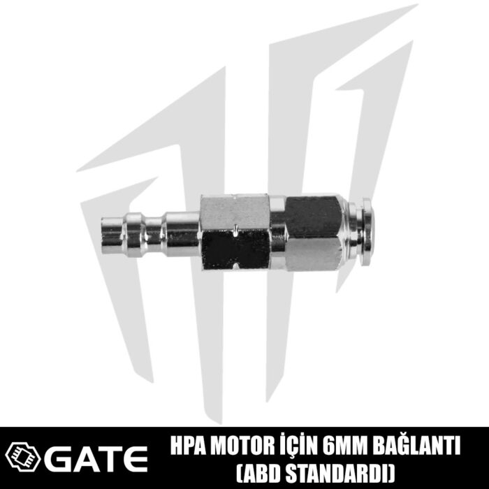 GATE HPA Motor İçin 6mm Bağlantı (ABD Standardı)