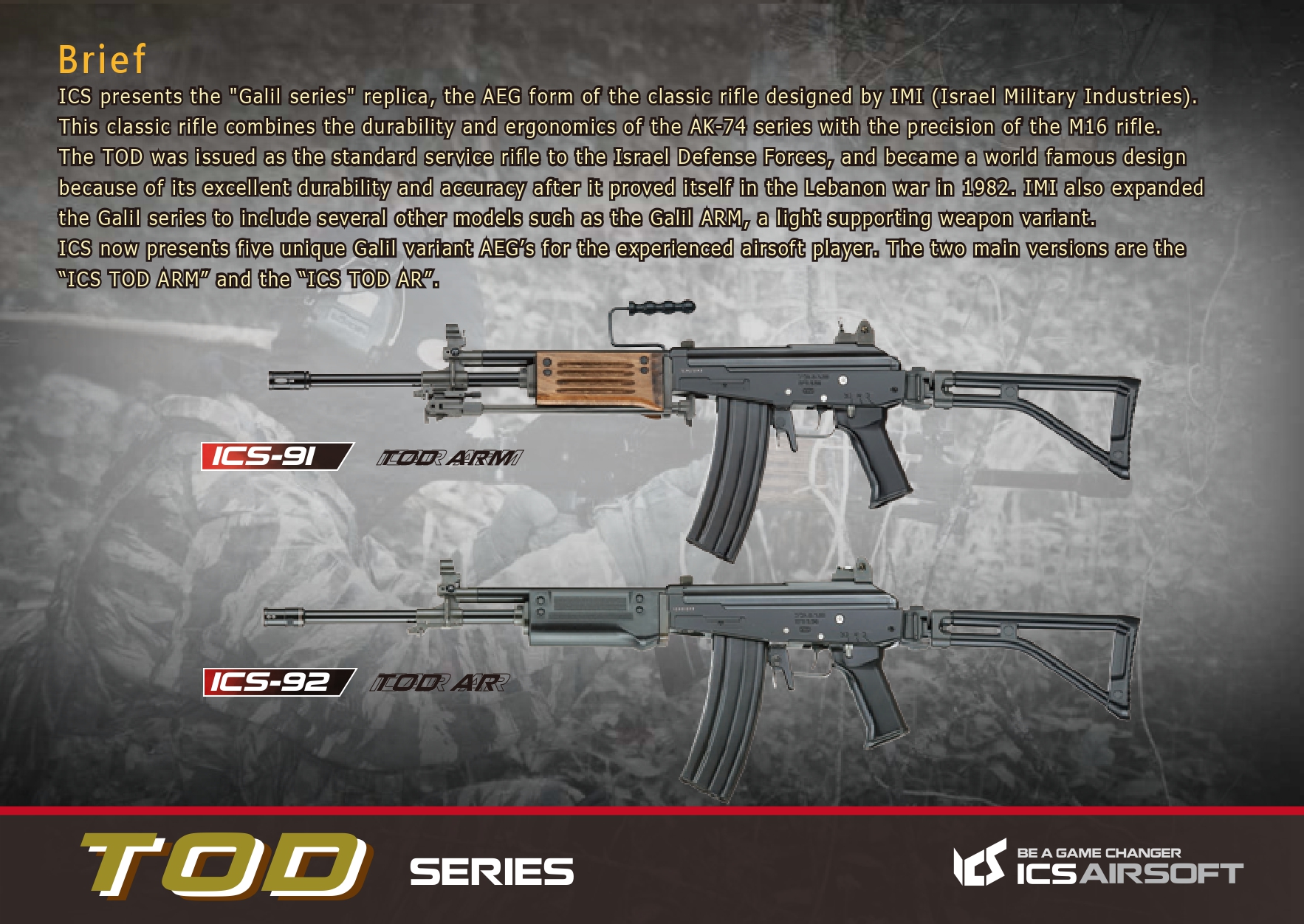 ICS Airsoft TOD ARM Airsoft Tüfeği – Siyah
