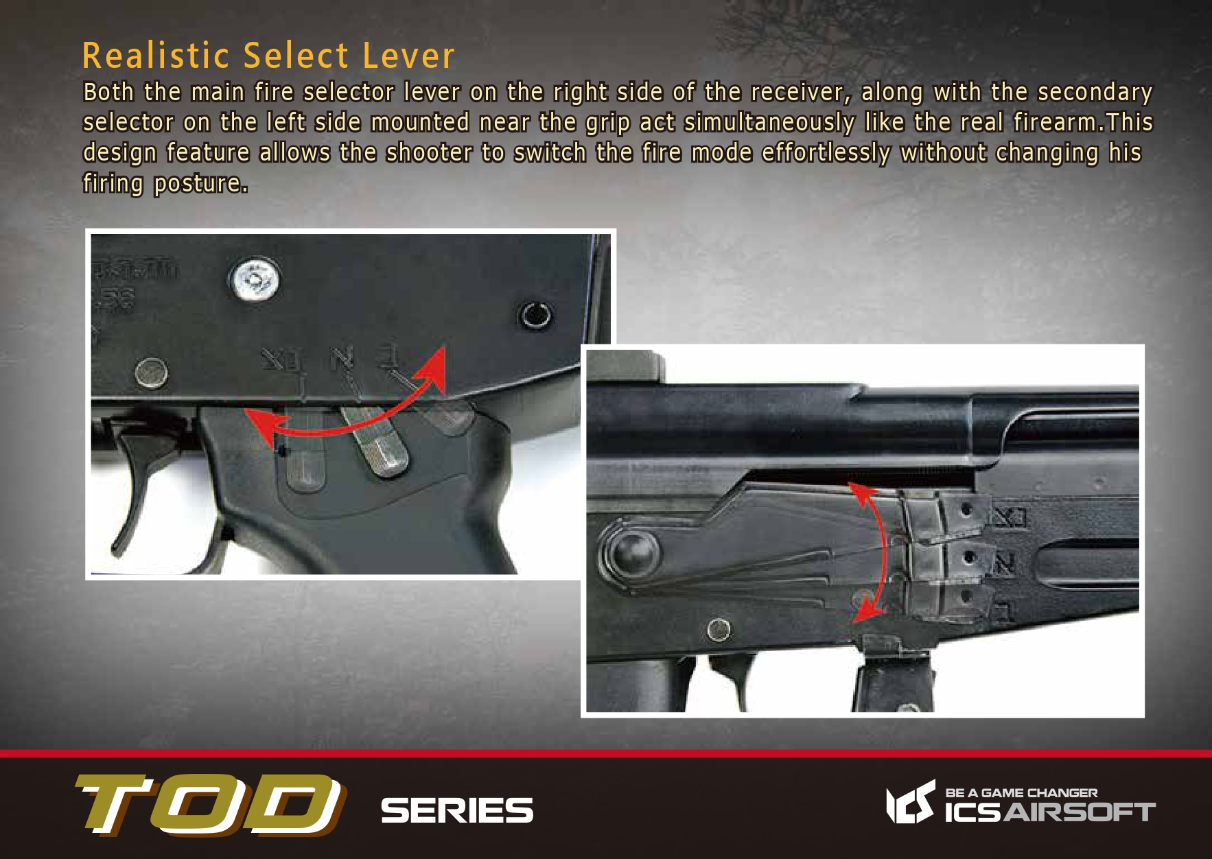 ICS Airsoft TOD ARM Airsoft Tüfeği – Siyah