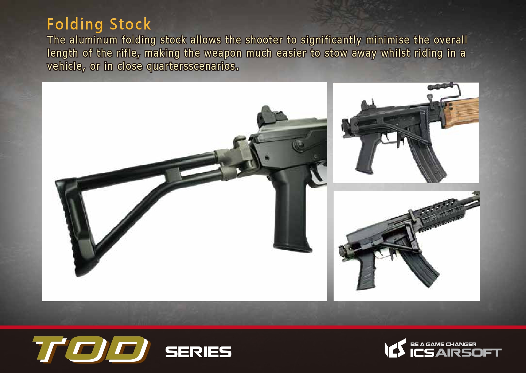 ICS Airsoft TOD ARM Airsoft Tüfeği – Siyah