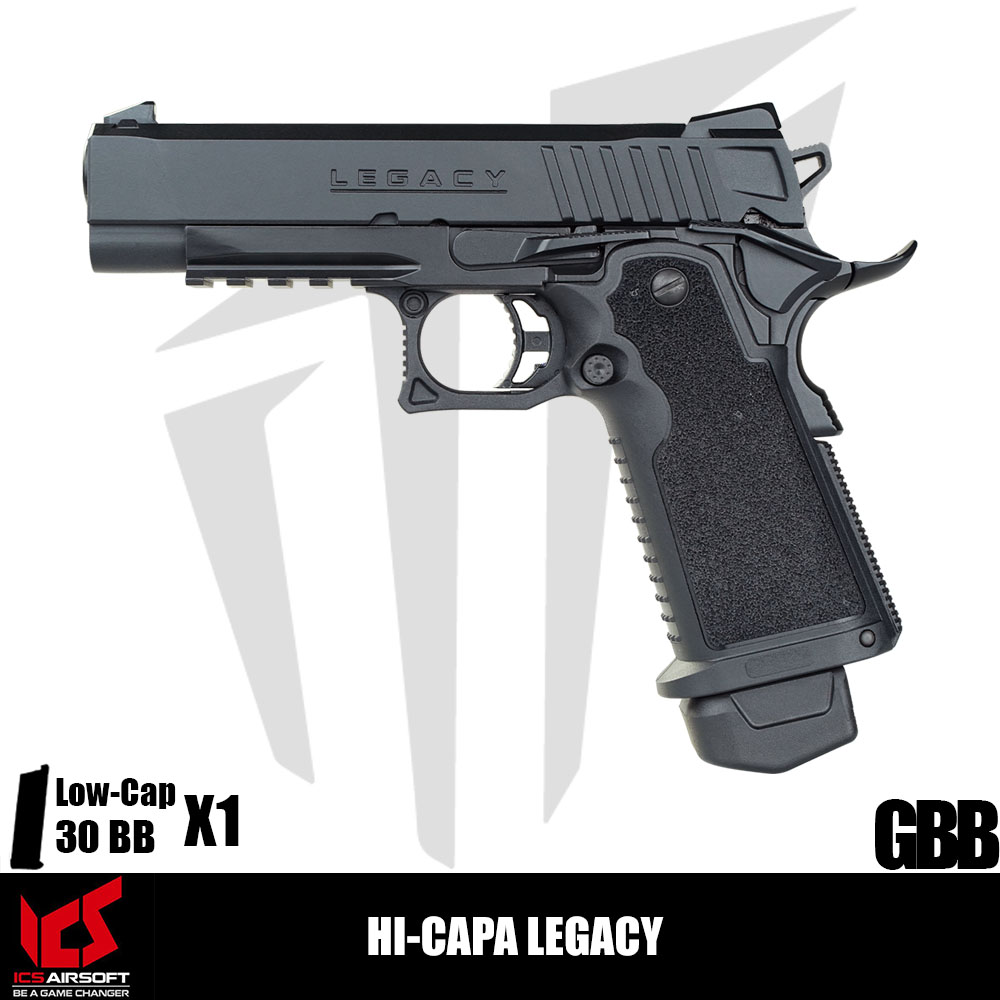 ICS Airsoft Hi-Capa LEGACY Airsoft Tabanca – Siyah