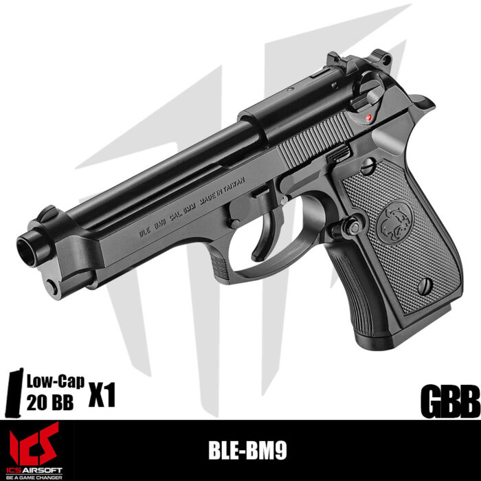 ICS Airsoft BLE-BM9 Airsoft Tabanca – Siyah