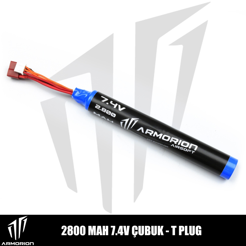 Armorion 7.4V 2800 Mah Çubuk – T Plug Lithium-Ion Pil