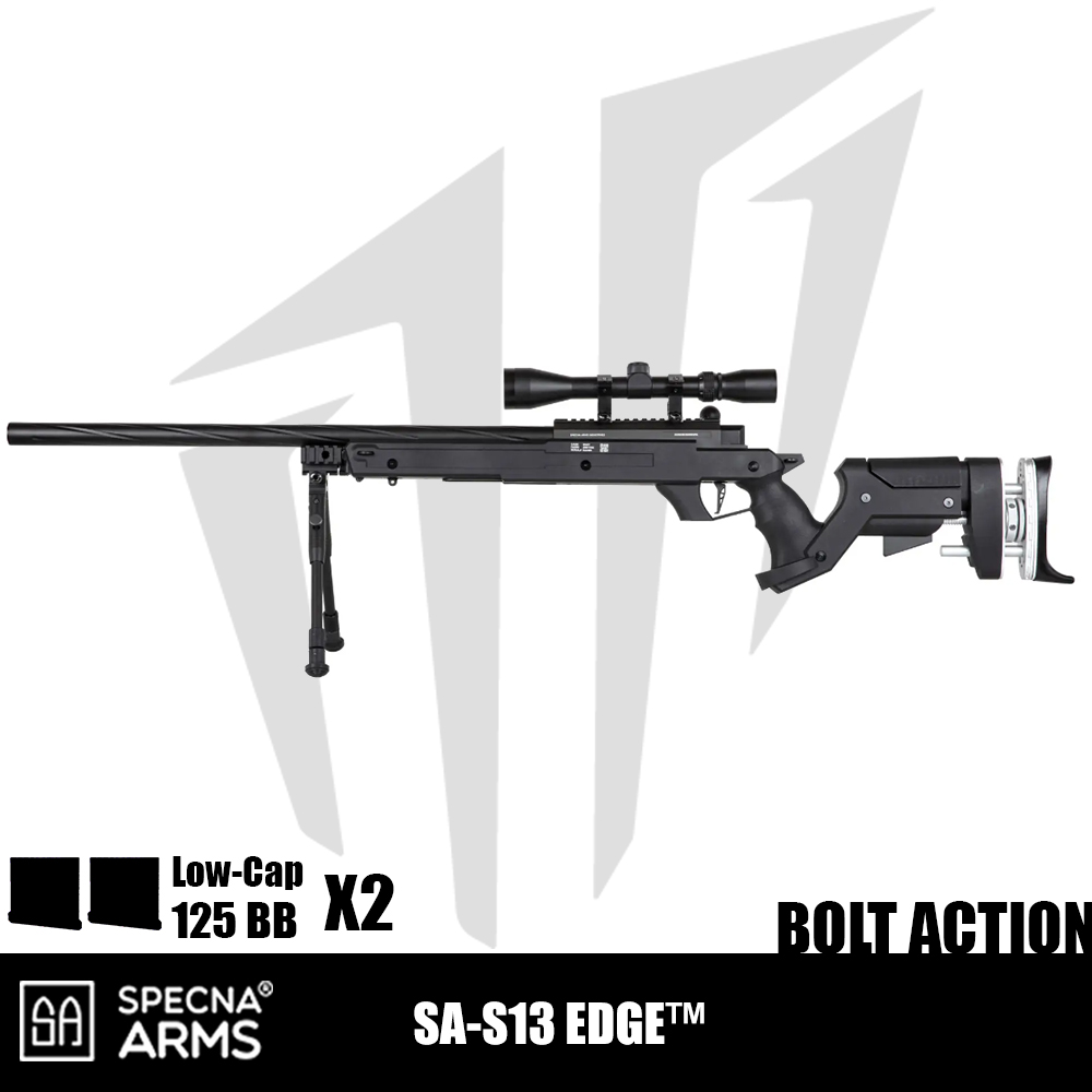 Specna Arms SA-S13 EDGE™ Dürbün Ve Bipod Airsoft Tüfeği – Siyah Specna Arms SA-S13 EDGE™ Dürbün Ve Bipod Airsoft Tüfeği – Siyah
