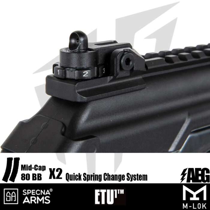 Specna Arms SA-J20 FLEX™ Airsoft Tüfeği – (30 rps) – Siyah