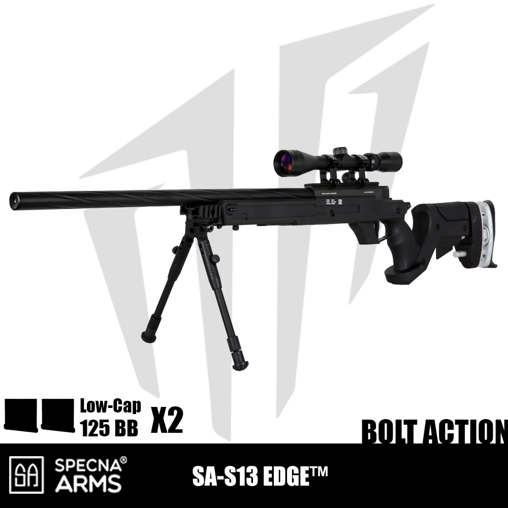 Specna Arms SA-S13 EDGE™ Dürbün Ve Bipod Airsoft Tüfeği – Siyah Specna Arms SA-S13 EDGE™ Dürbün Ve Bipod Airsoft Tüfeği – Siyah