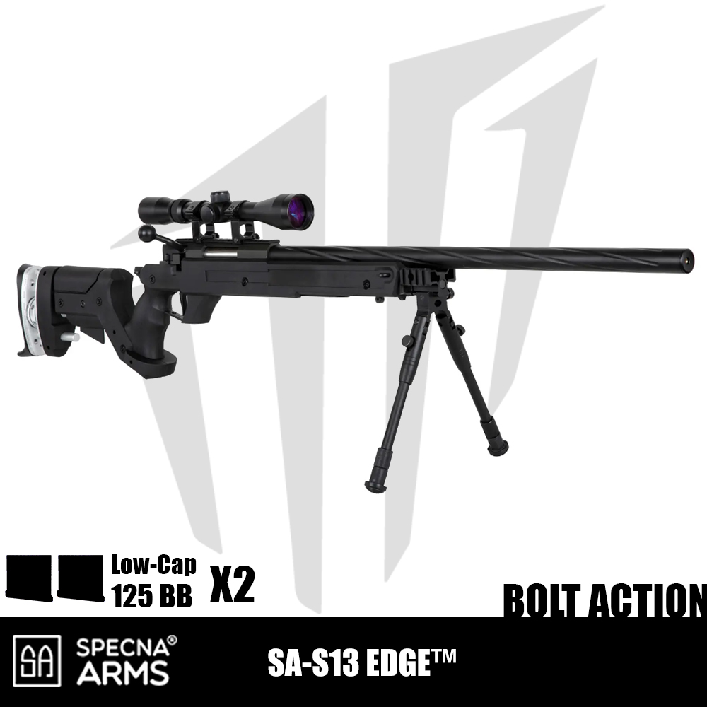 Specna Arms SA-S13 EDGE™ Dürbün Ve Bipod Airsoft Tüfeği – Siyah Specna Arms SA-S13 EDGE™ Dürbün Ve Bipod Airsoft Tüfeği – Siyah
