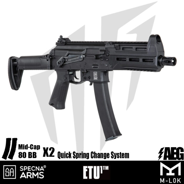 Specna Arms SA-J20 FLEX™ Airsoft Tüfeği – (30 rps) – Siyah